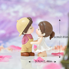 1pc PVC Couple Ornament Cake Decoration Wedding Holiday Gift Supplies