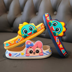 JIAGEYA Boys Cartoon Slippers Non Slip Lightweight Open Toe Slippers