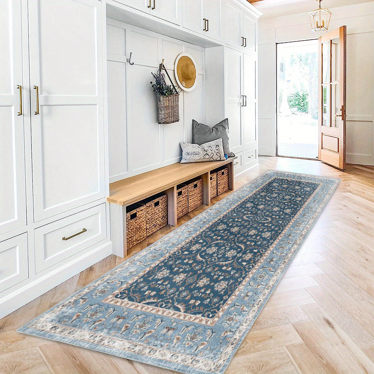 Washable Runner Rug Non Slip Boho Soft Kitchen Runner Rug