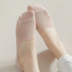 8 Pairs Argyle No Show Socks Women's Stocking