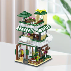 Street View Building Model Creative Blocks Ornaments Decoration