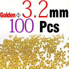 100pcs 3 2mm 4mm Round Beads Fly Tying Material