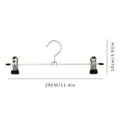 10pcs Stainless Steel Telescopic Pants Rack Hanger