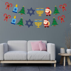 Christmas Party Banner Pull Plag Mixed Flag Decoration