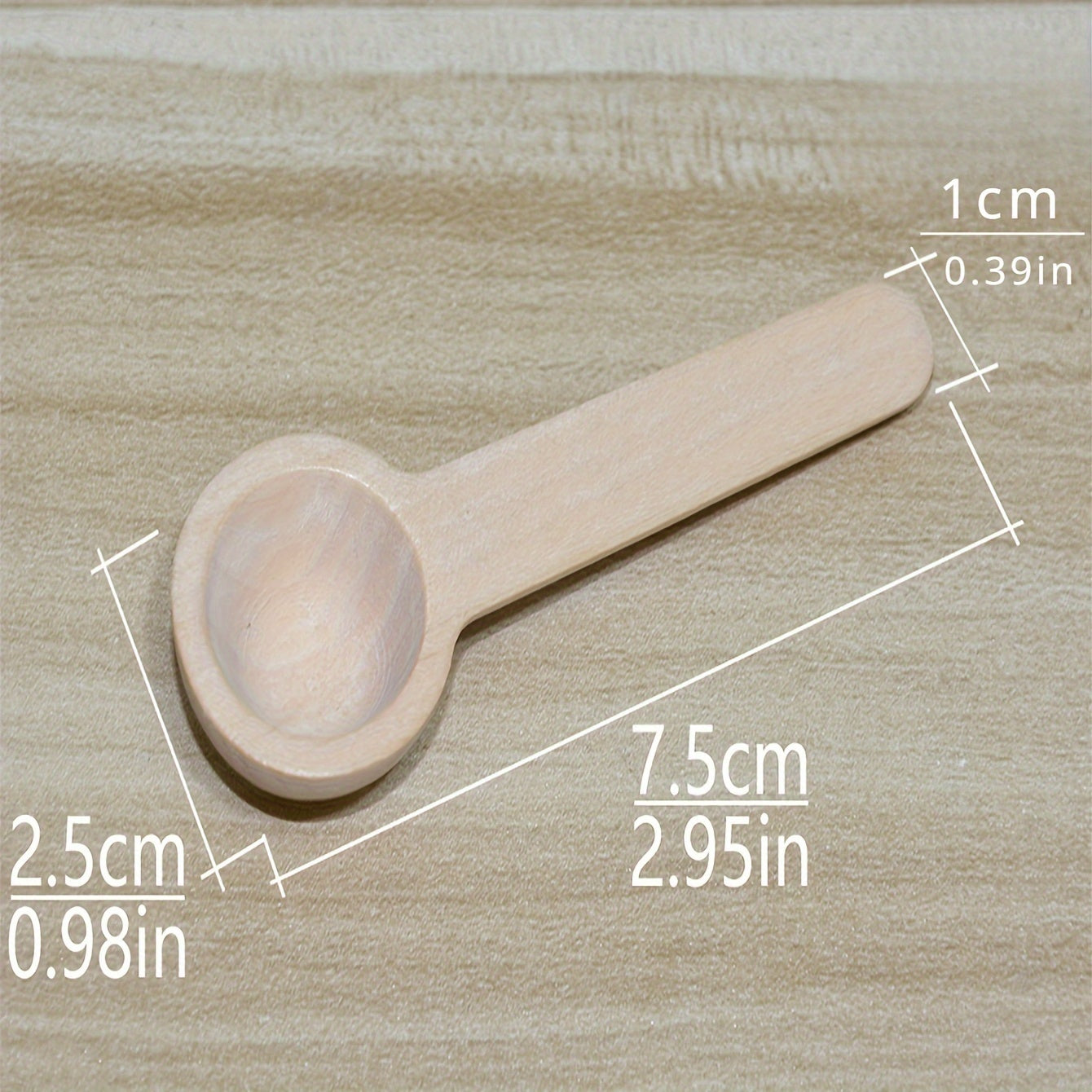 10pcs Mini Wooden Spoons Coffee Measuring Spoons Spice Powder Spoons