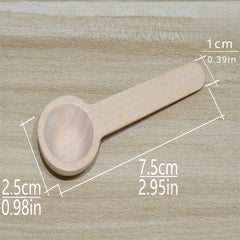 10pcs Mini Wooden Spoons Coffee Measuring Spoons Spice Powder Spoons