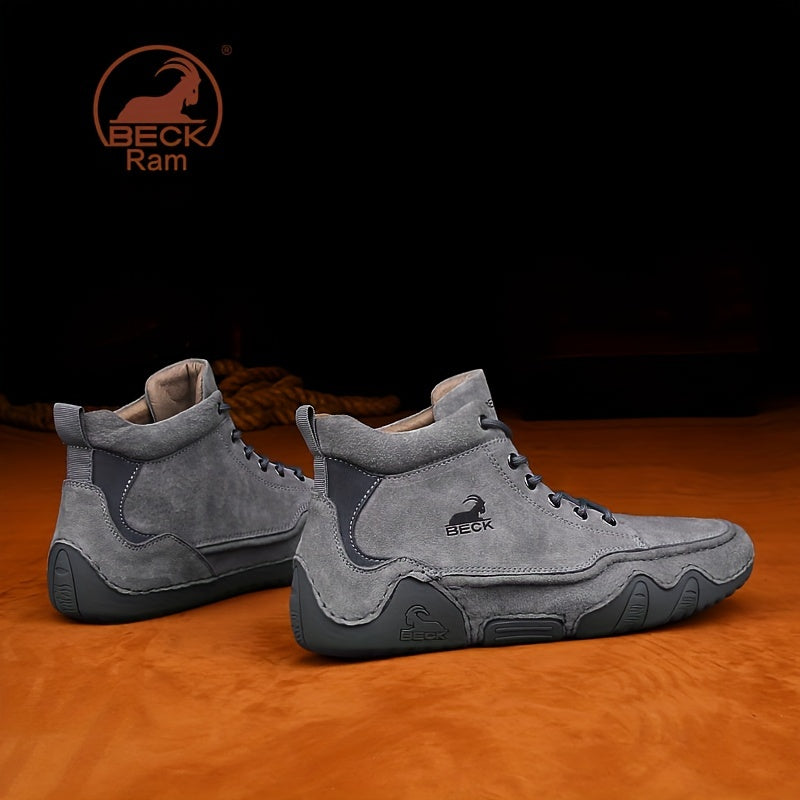 Men's High Top Lace-up Sneakers Comfortable Walking Shoes