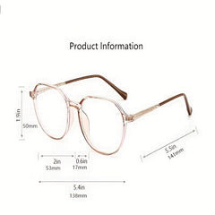 Round Frame Light Blocking Glasses for Women Unisex
