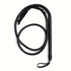 PU Leather Long Horse Whip for Equestrian Shows