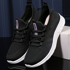 Soft Thick Bottom Heighten Shock Absorption Running Shoes