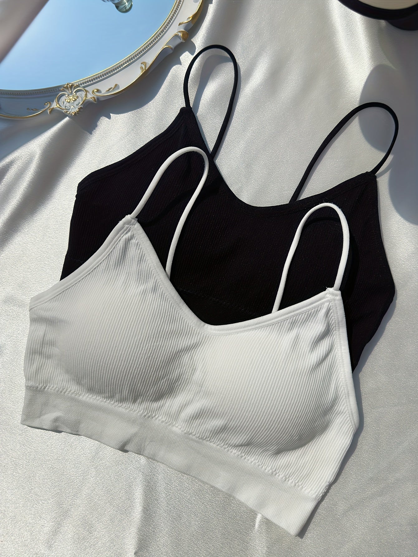 2pcs Wireless Bras Comfy & Breathable Stretch Intimates Bra