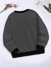 Skull Graphic Long Sleeve Sweatshirt Comfy Pullover Tops