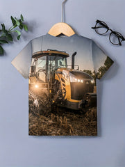 Kids Trucker 3D Print Casual T shirt Graphic Sports Tees