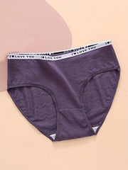 5 Pack Plus Size Panties Set Women's Plus Comfort Textured