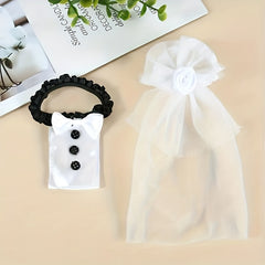 2pcs Wedding Dress Cup Covers for Bridal Shower