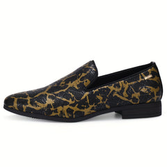Men's Leopard Print Loafers Smart Casual Walking Shoes