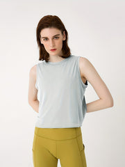 Women's Workout Sleeveless Tank Top for Running - Solid Color