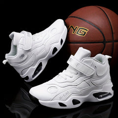Kid's High Top Basketball Shoes Air Cushion Non Slip Sneakers