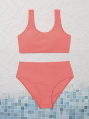 Girl's Bikini Set Tank Top & Briefs Swimsuit Quick Drying Stretchy Bathing Suit