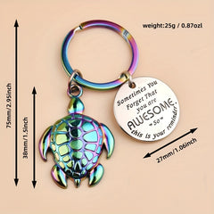 Turtle Keychain for Men - Creative Gift