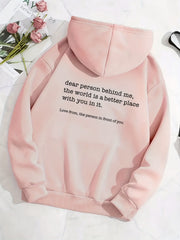 Drawstring Hooded Sweatshirt with Pockets