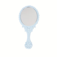 Vintage Handheld Mirror with Handle - Makeup Travel Vanity - Girls Women