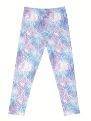 Toddler Girls Pink And Shells Graphic Stretch Leggings
