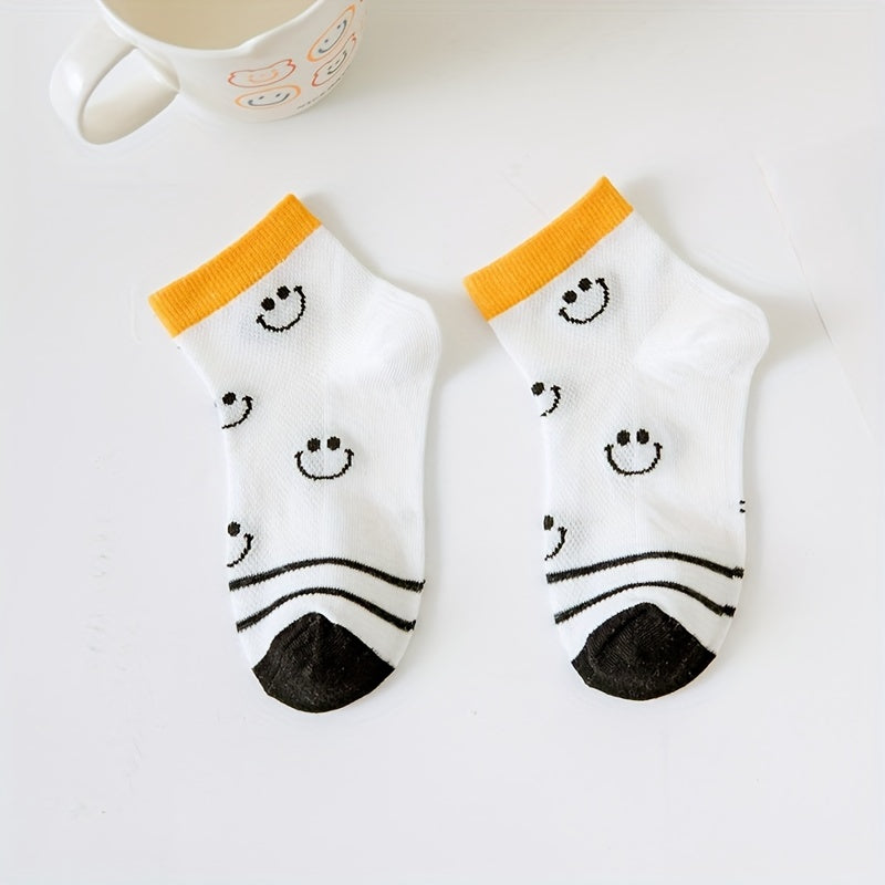 5 Pairs Boys Ultra thin Breathable Cotton Socks