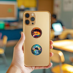 500pcs Rainbow Animal Stickers, Waterproof Vinyl Decals for Phones & Laptops