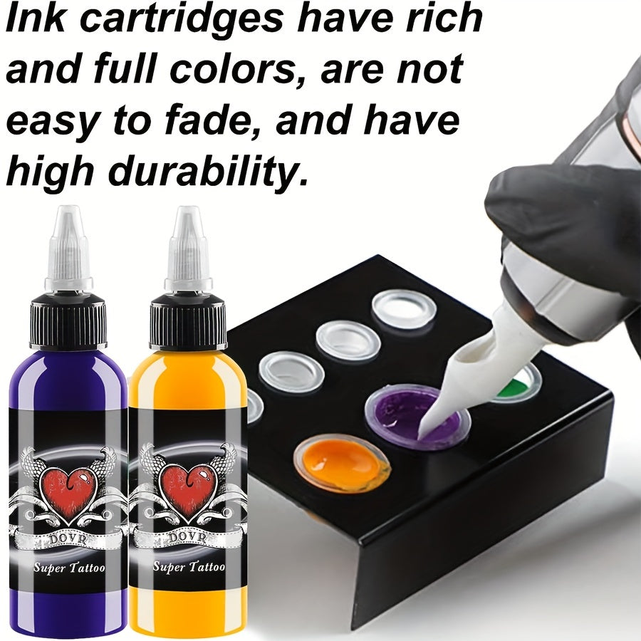 14pcs Tattoo Ink Set Professional Pigment Long Lasting Tattoo Supplies