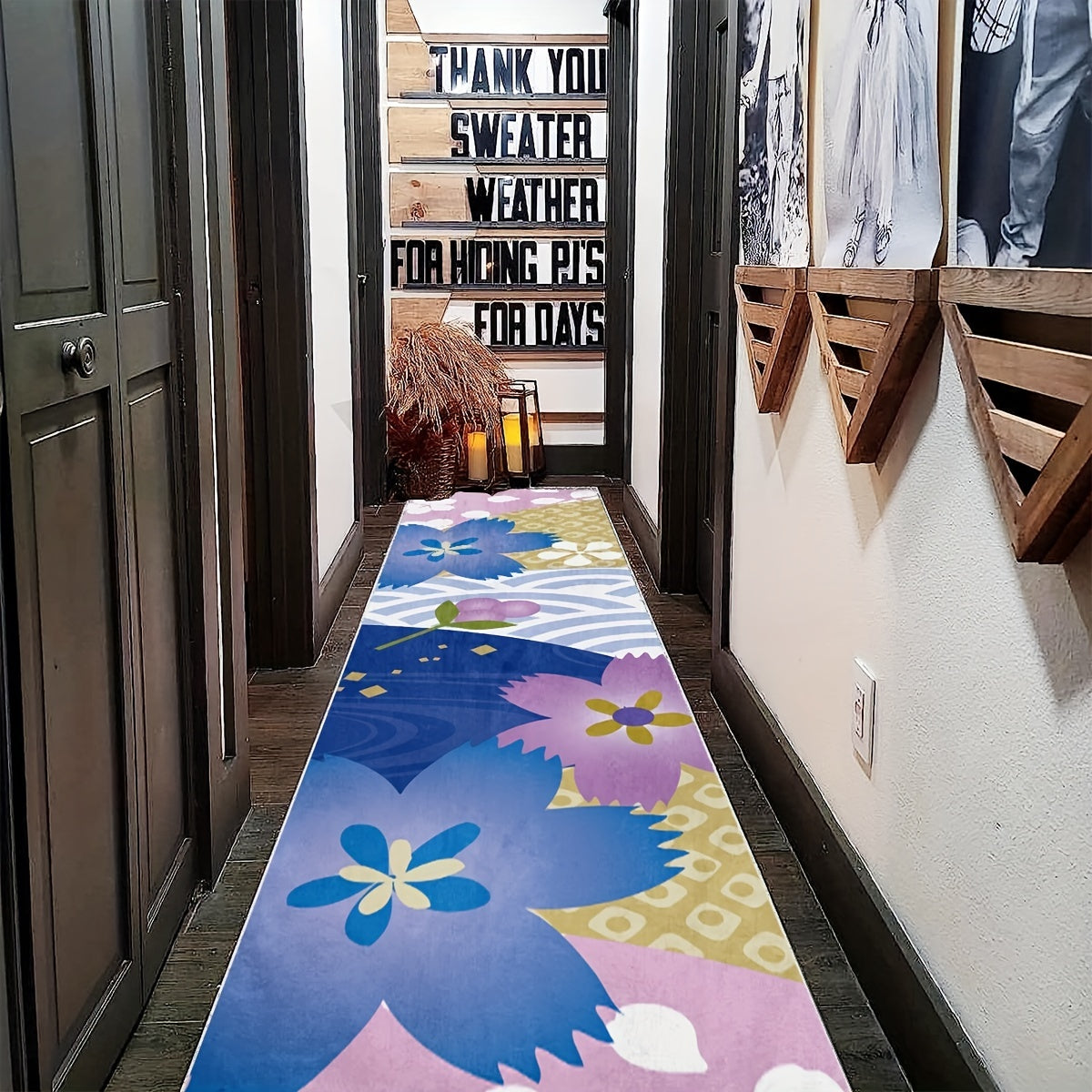 Soft Non Slip Laundry Room Runner Rug Washable Stair Carpet Hallway Mat