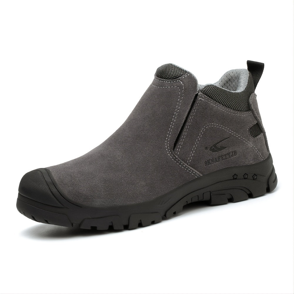 Men's High Top Steel Toe Work Safety Shoes