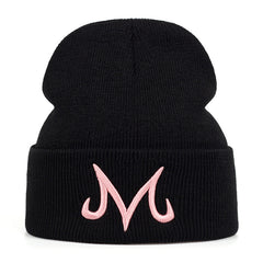 M Letter Men's Knitted Hat Warm Winter Hat