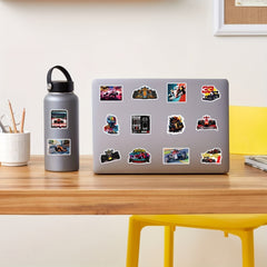 50pcs Racing Stickers Durable PVC Cartoon Designs for Cars Laptops Skateboards