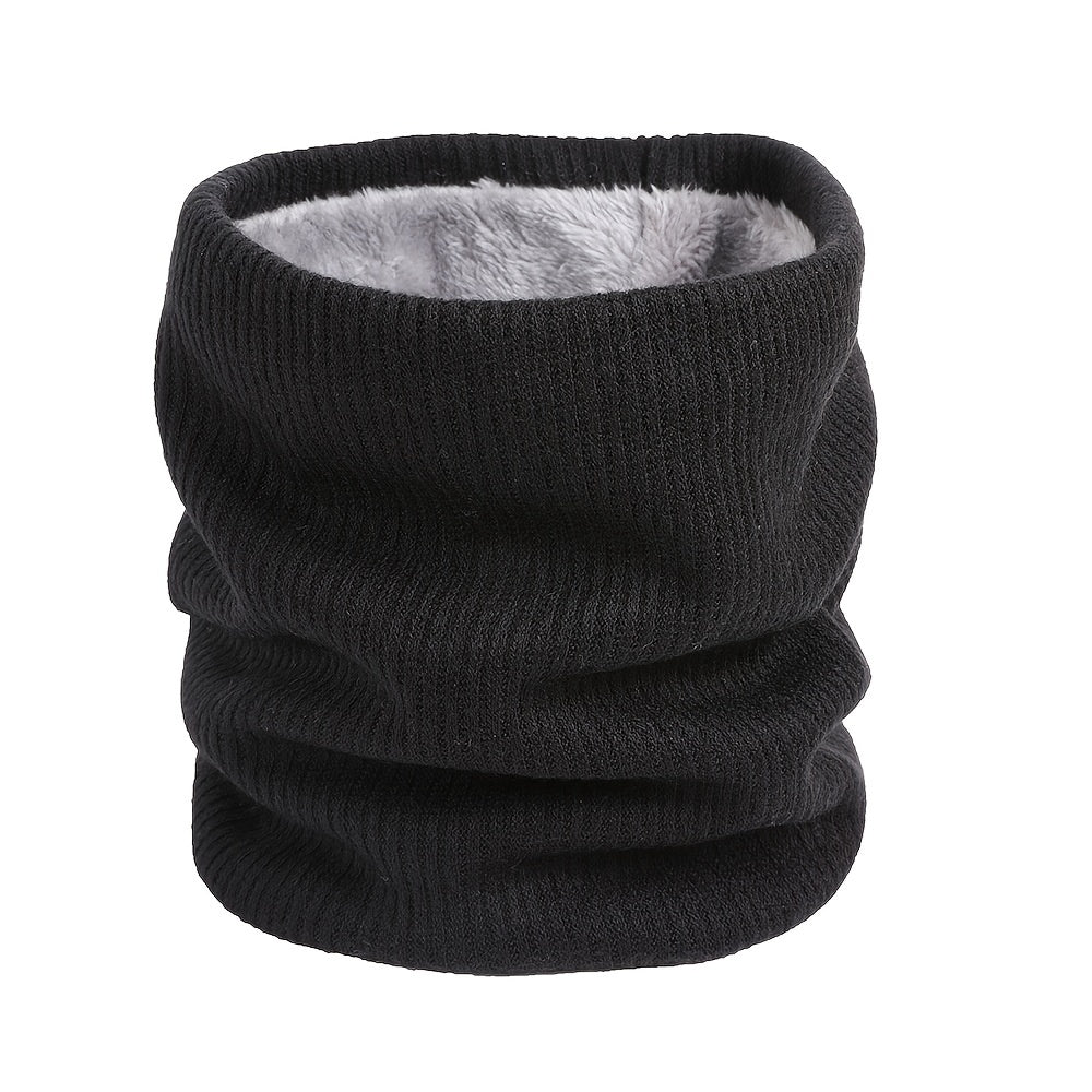 Men's Double Layer Velvet Thickened Winter Scarf