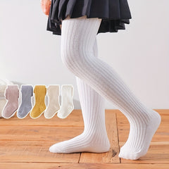 Girls Striped Leggings Cotton Thick Pantyhose Kids Socks