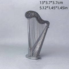 DIY Metal Toy Harp Model 3D Puzzle Hand Model