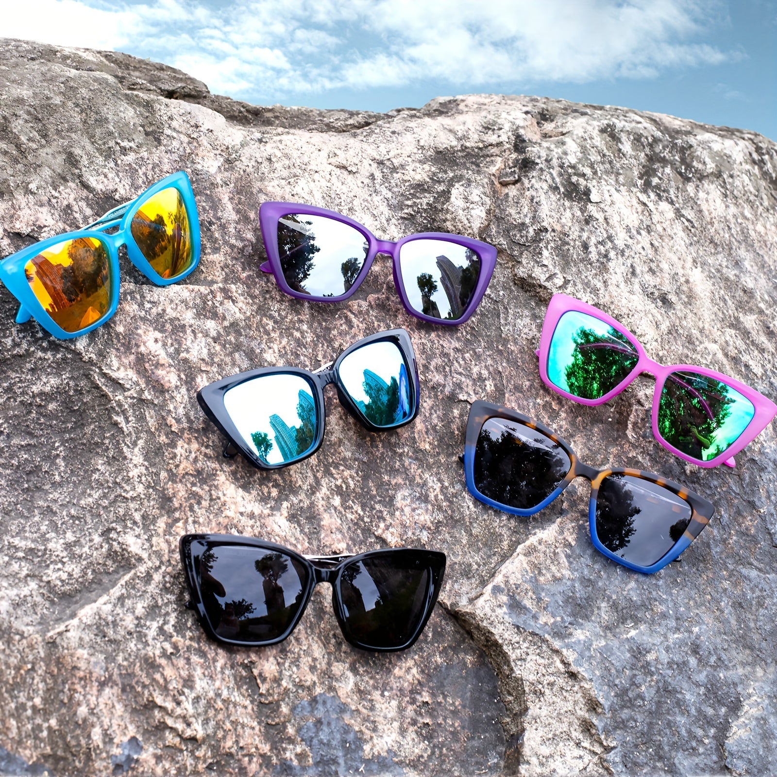 High Wear Resistant Cat Eye Sunglasses For Camping