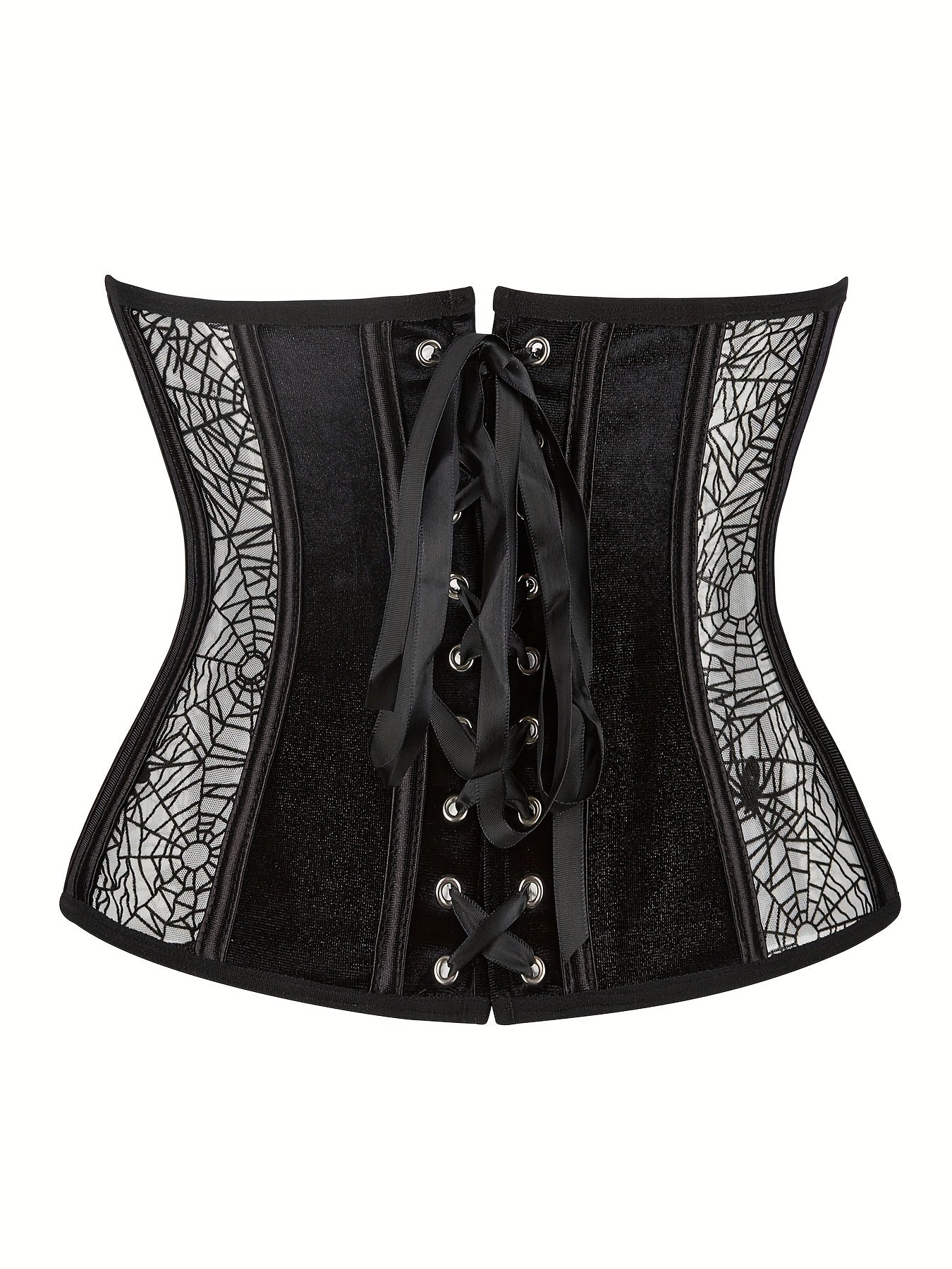 Spider Web Strapless Corset Tummy Control Body Shaper