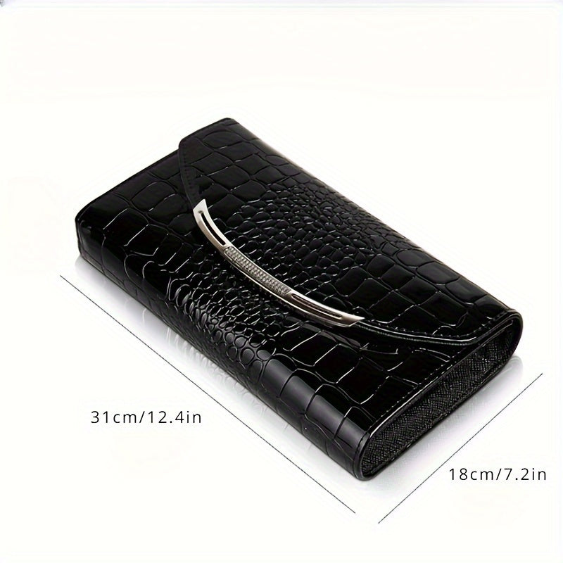 Crocodile Pattern Chain Bag Shoulder And Crossbody Style