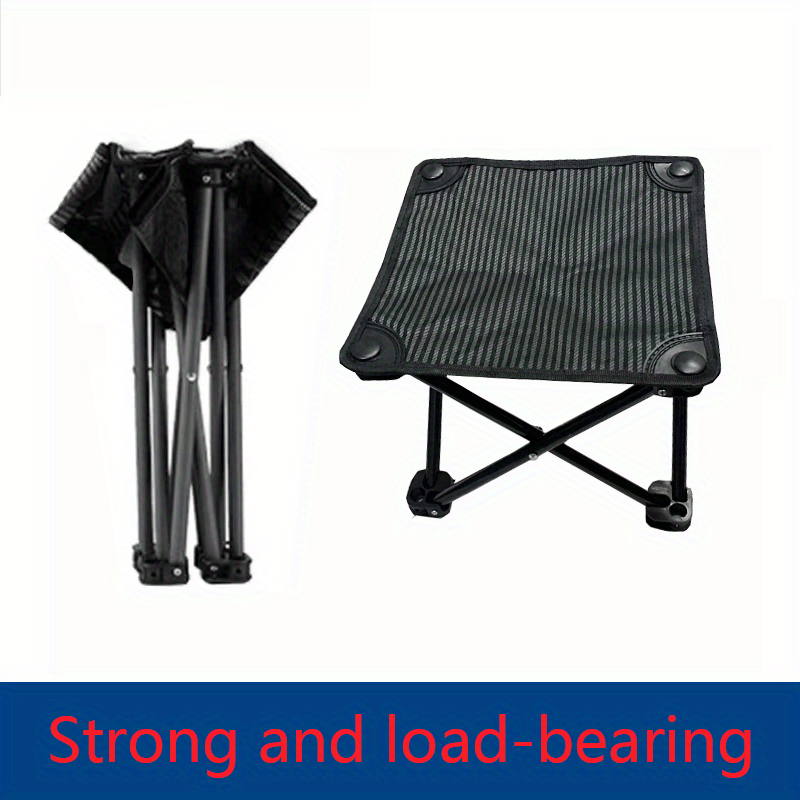 Portable Folding Stool for Outdoor Activities with Carrying Strap