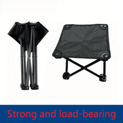 Portable Folding Stool for Outdoor Activities with Carrying Strap