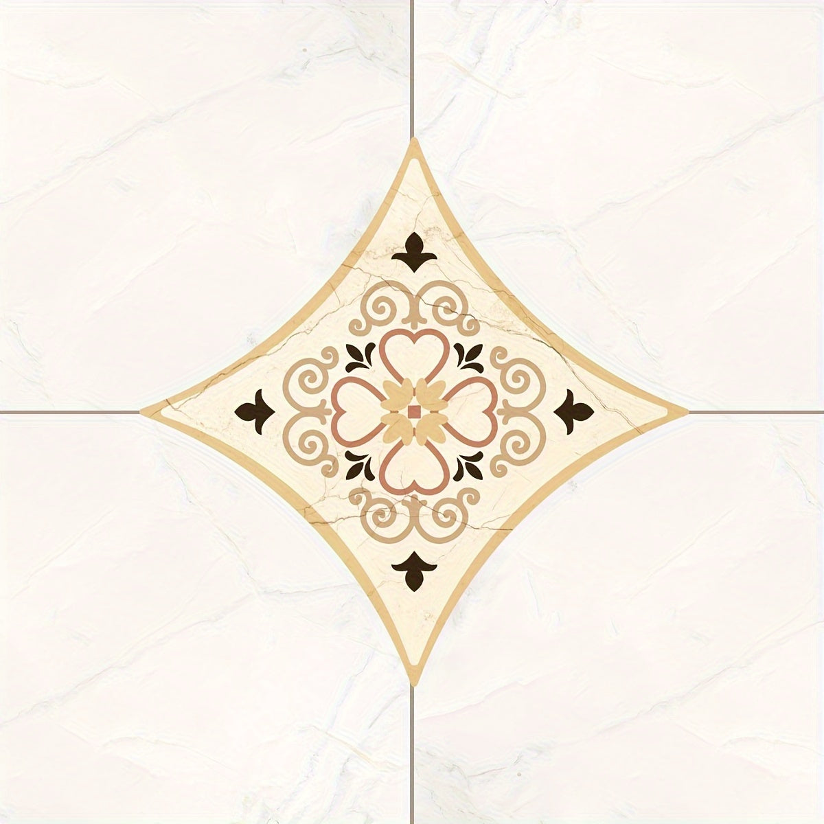 Bohemian Pattern Tile Diagonal Line Sticker Self adhesive Waterproof