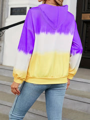 Tie Dye Hoodie Casual Long Sleeve Hoodies Sweatshirt Women's Clothing