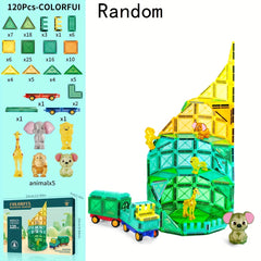 Magnetic Building Blocks Set for Boys and Girls - Forest Animal Toys
