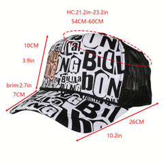 Hip Hop Graffiti Baseball Cap Unisex Trucker Hat