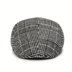 Retro Plaid Warm Cap for Men and Women