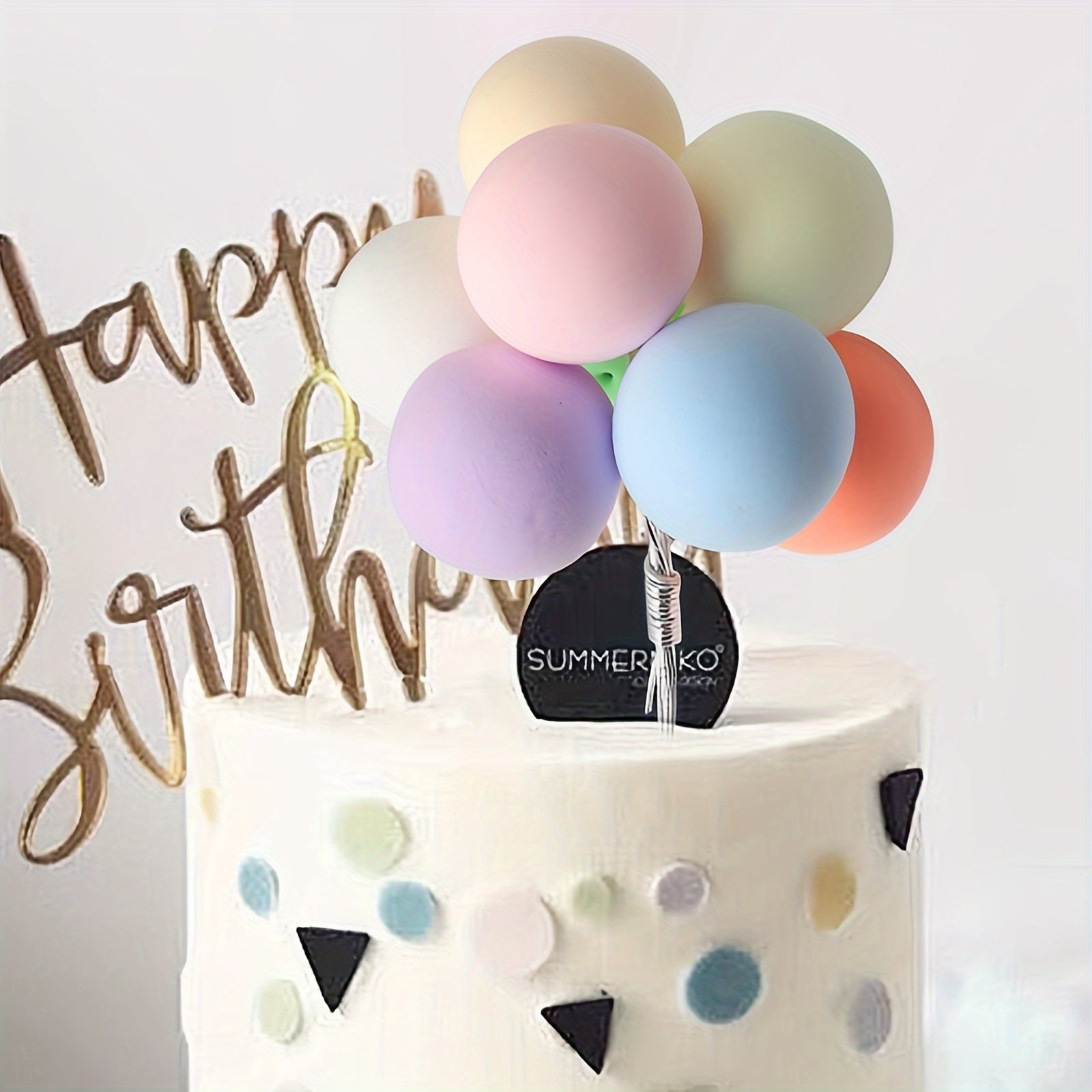 Colorful Clay Foam Ball Cake Insert Wedding Party Cake Decorations