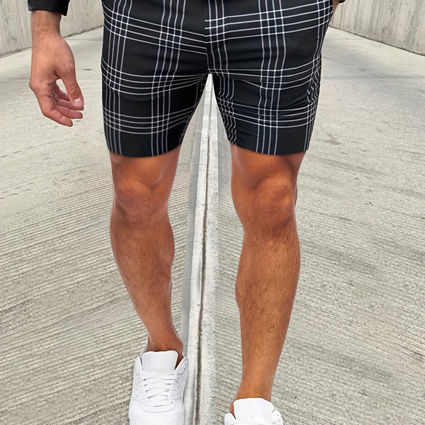 Men's Slim Fit Plaid Shorts For Summer