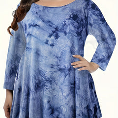 Tie Dye Long Sleeve Tunic Top